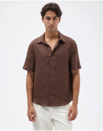 AERE - Euro Resort Linen SS Shirt
