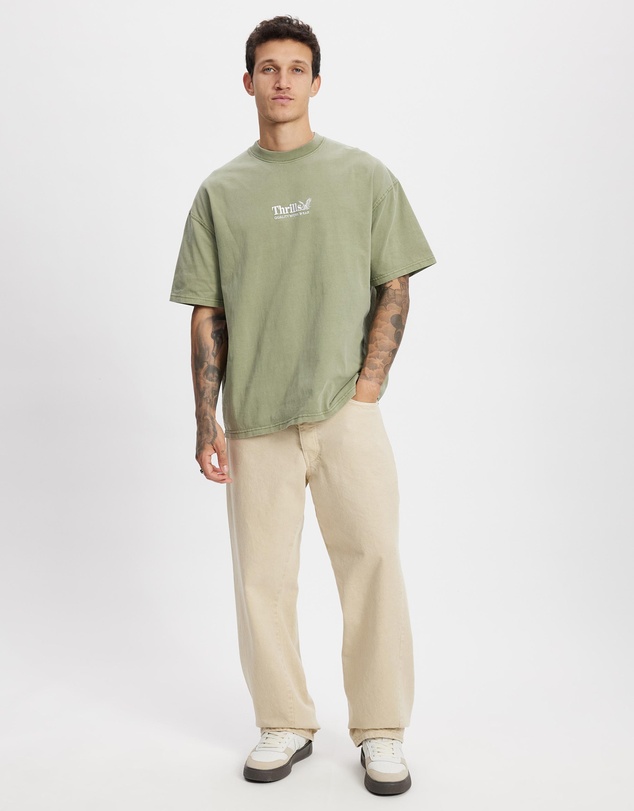 Thrills - ICONIC EXCLUSIVE Thrills Workwear Embro Box Fit Oversize Tee