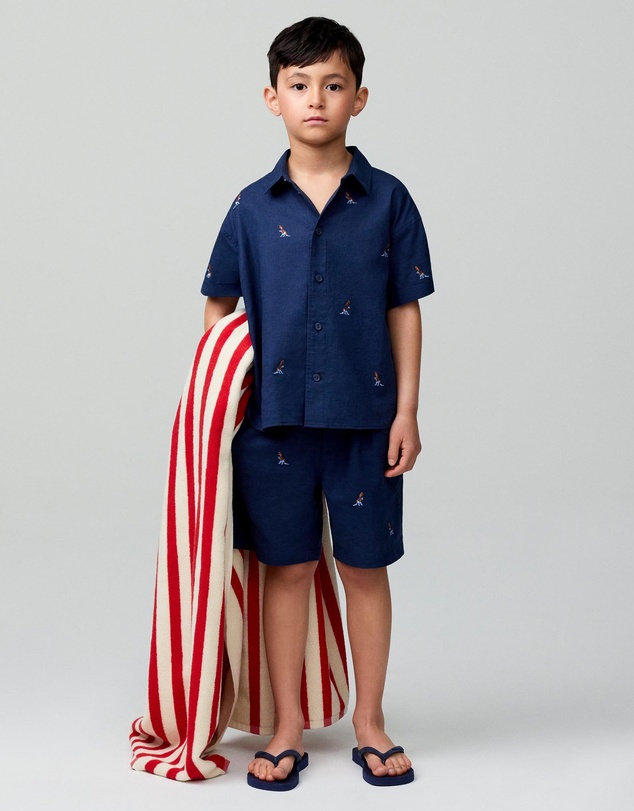 ARKET - Embroidered Linen Blend Shirt - Babies-Teens