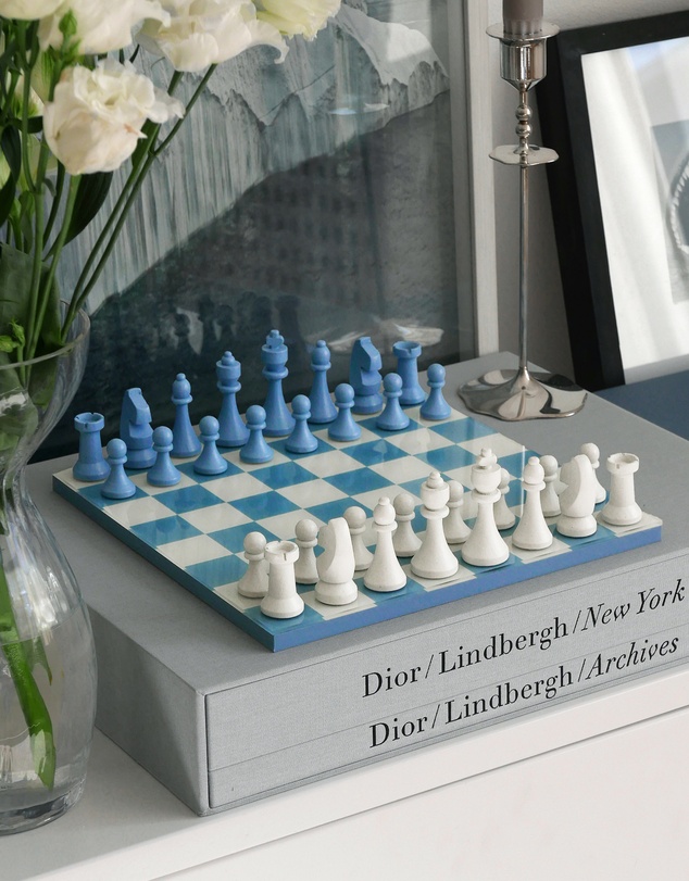 Printworks - Printworks Classic Chess-Dusty Blue