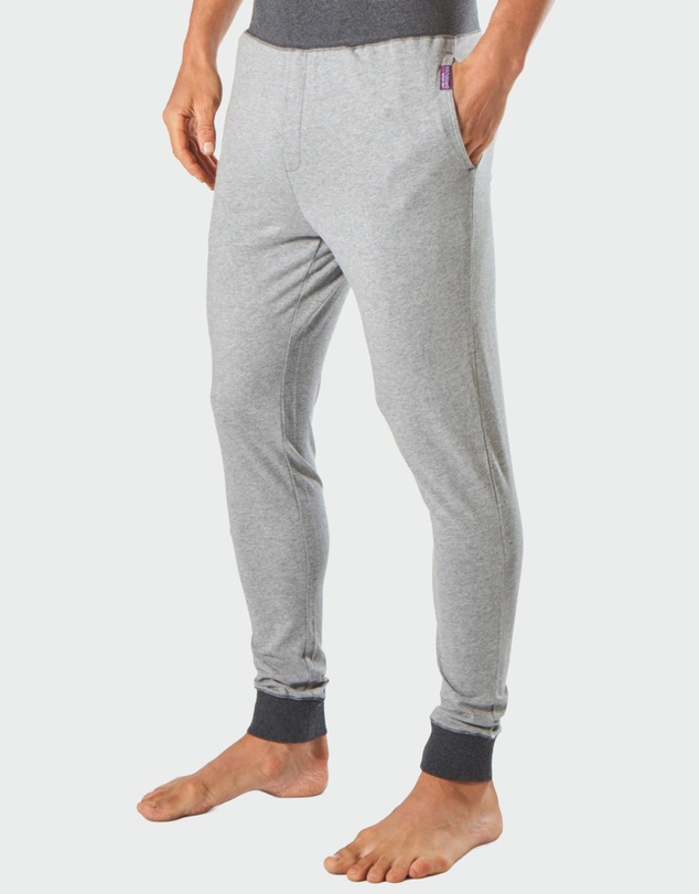 Mitch Dowd - Mitchdowd Slim Leg Knit Sleep Pant - Grey Marle