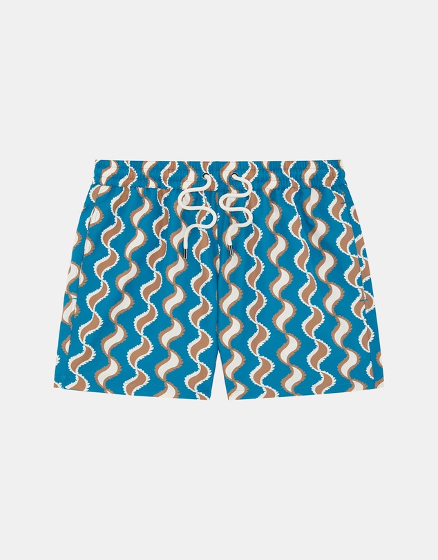 Frescobol Carioca - Rio Copa Paisley Print Swim Shorts
