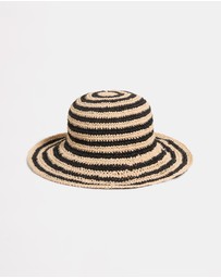 Seafolly - Raffia Stripe Bucket Hat
