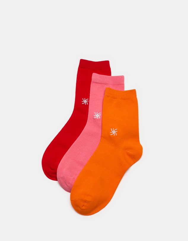 Clarks - 3-Pack Cloudsteppers Crew Socks