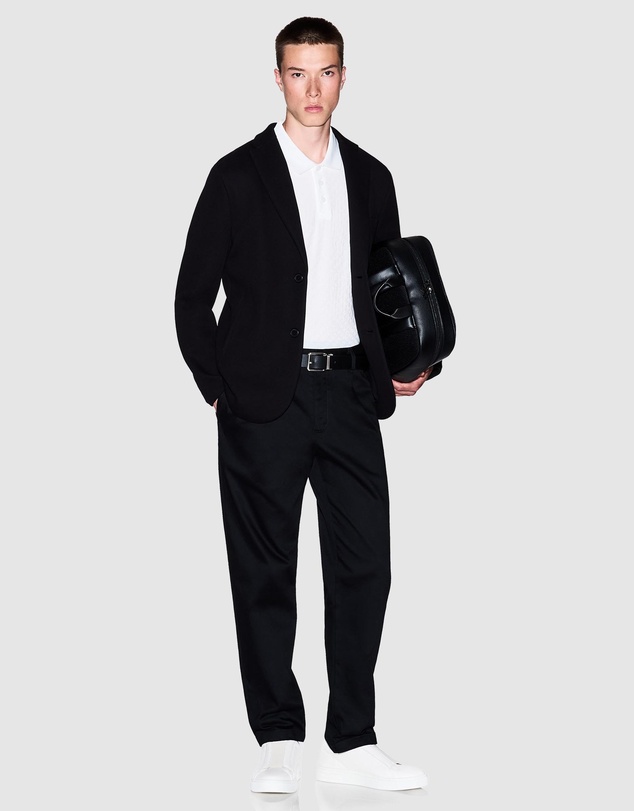 Armani Exchange - Mid-Rise Straight Leg Trousers