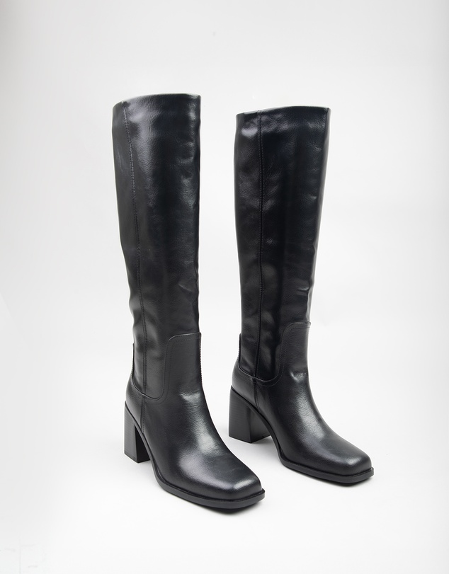 RAID - Rapid high block heeled knee boots in Black