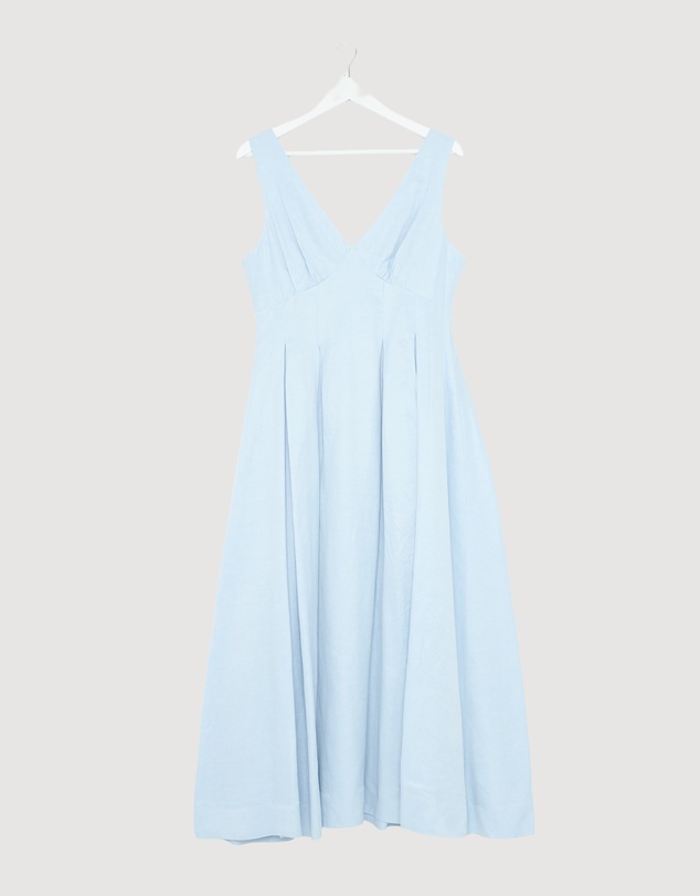 Revibe - Repaired AERE Nylah V-Neck Midi Dress - AU 12