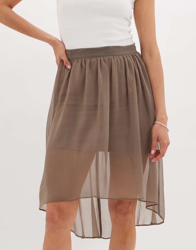 Amelius - Brisa Hi-Low Sheer Skirt