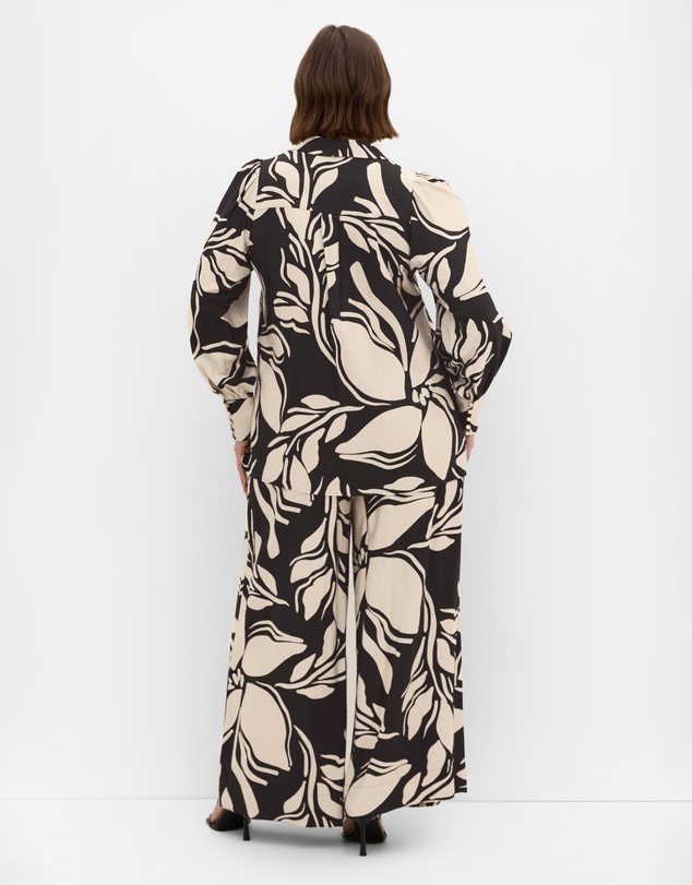 City Chic - Bella Wide Leg Print Pant
