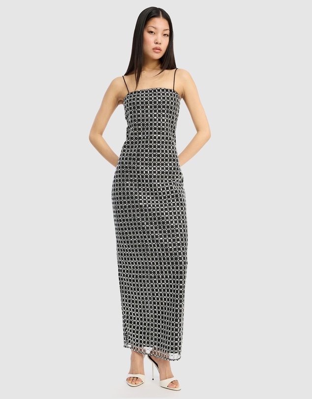 ROTATE - Beaded Maxi Slip Dress