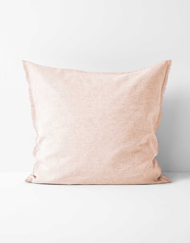 Aura Home - Chambray Fringe European Pillowcase
