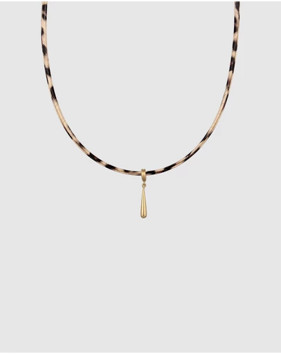 Elli Jewelry - Necklace Choker Pendant Dainty 925 Sterling Silver Gold-Plated