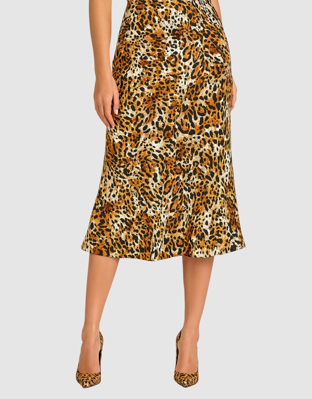 Honey and Beau - Leopard skirt