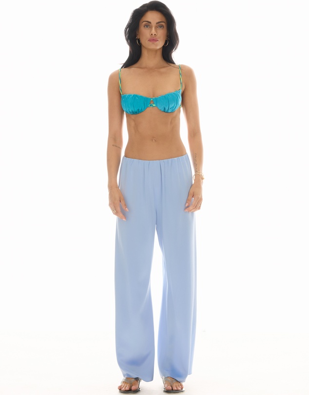 THE TALES - Waterfall Waist Satin Pants