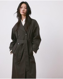 M.N.G - Long Double-Breasted Trench Coat