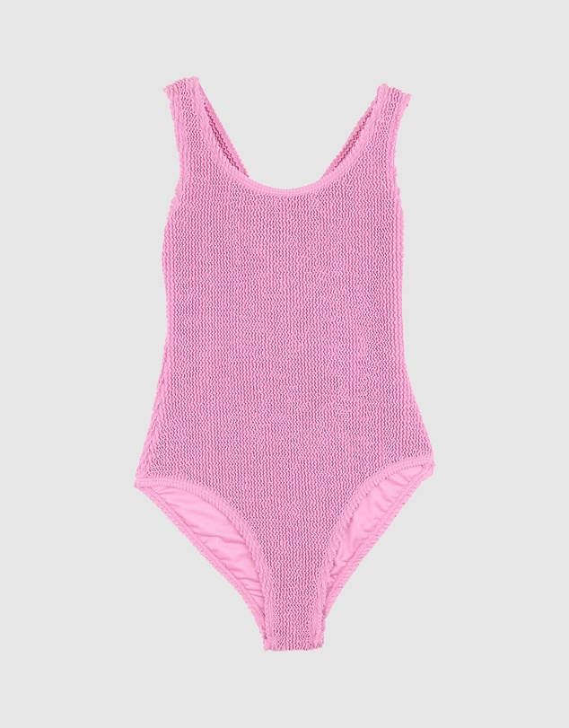 Minihaha - Peony Cross Back Swimsuit With Binding - Teens