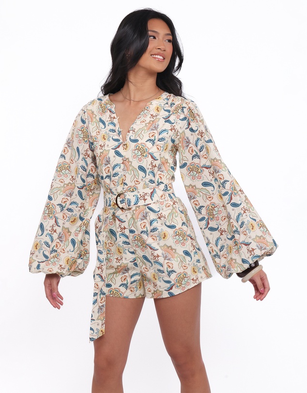 Petal & Pup - Soul Belted Playsuit - Paisley