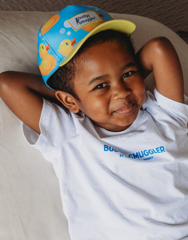 Budgy Smuggler - Kids Cap in Rubber Ducks