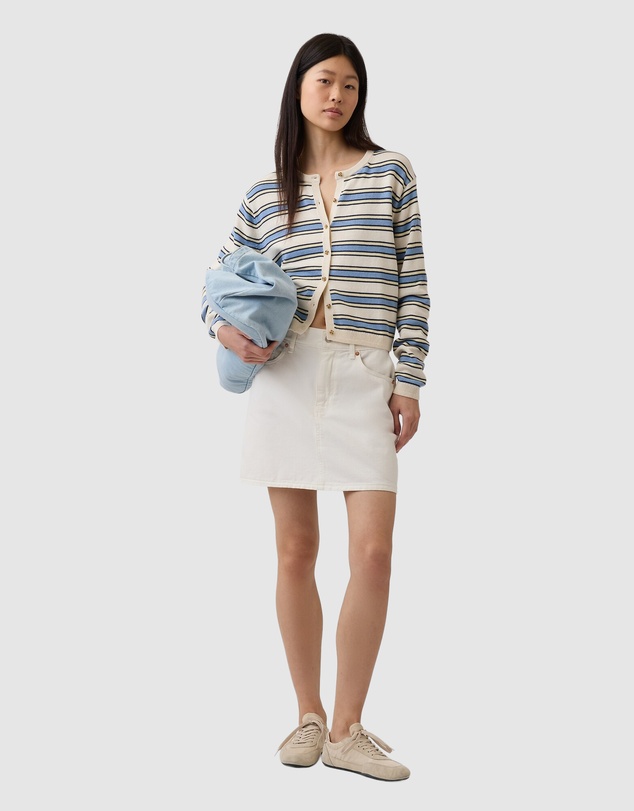 GAP - LS Cropped Cotton Cardi
