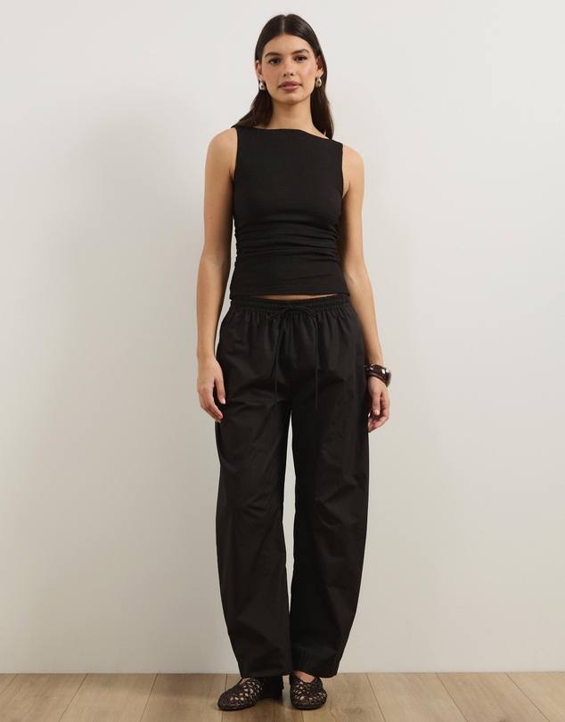 Atmos&Here - Lila Cotton Barrel Leg Pants