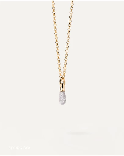 PDPAOLA - Pave Drop Pendant Necklace