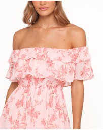 Petal & Pup - Majesty Maxi Dress - Rose Pink Floral