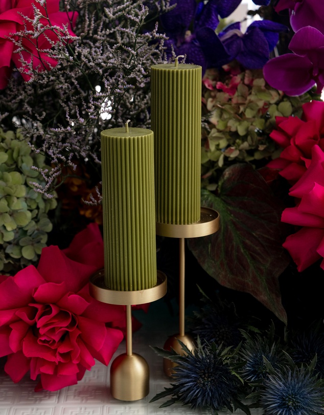 XRJ Celebrations - Pillar Olive Candle