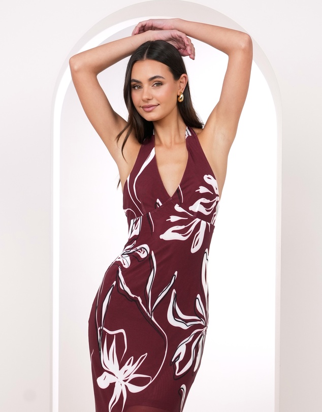 Pilgrim - Farah Halter Neck Maxi Dress