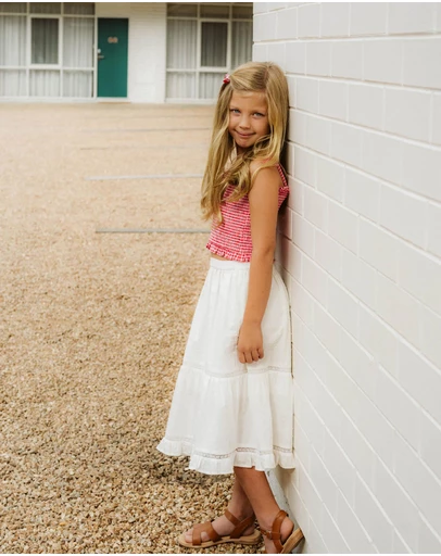 Fox & Finch - Dobby Midi Skirt - Kids
