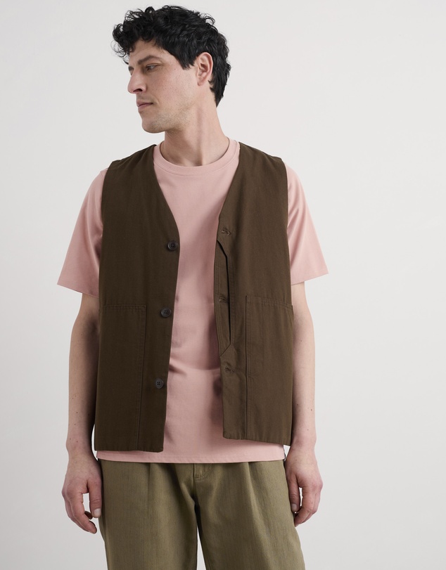 Seasalt - Seasalt Cornwall Brown Metern Waistcoat