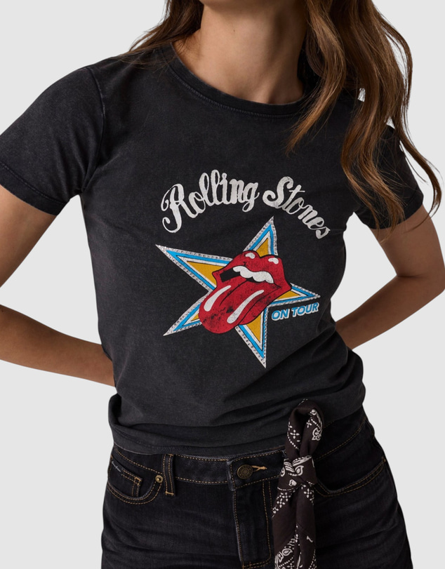 GUESS Jeans - GUESS JEANS Rolling Stones Rhinestone T-Shirt