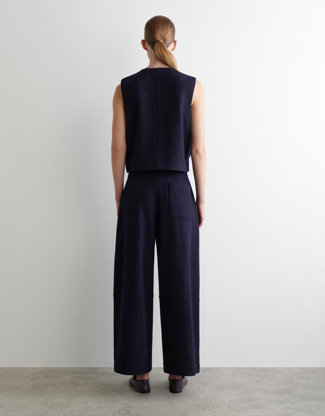 COS - Boiled-Wool Barrel-Leg Trousers