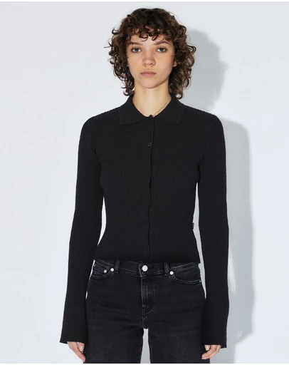 Dr Denim - Eliza Knit Top Black
