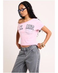 Neon Hart - College One Shoulder Top
