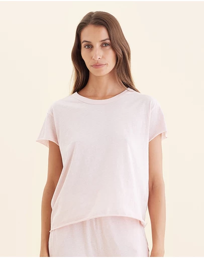 Papinelle - Jada Organic Cotton Knit Boxy Tee