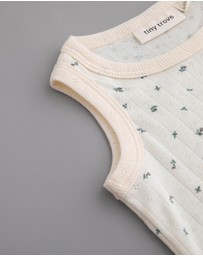Tiny Trove - Luca Cotton Rib Pointelle Bodysuit - Babies