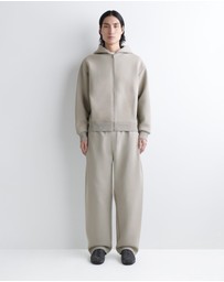 COS - Cotton-Piqu Zip-Up Hoodie