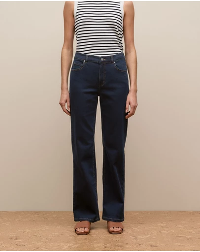 Trenery - Wide Leg Jean in Dark Indigo