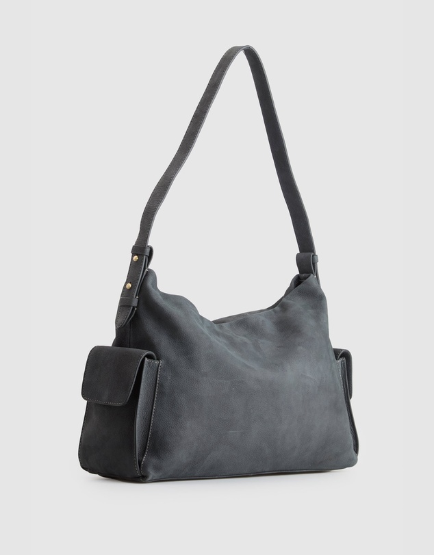 Evity - Narda Leather Pocket Hobo Bag