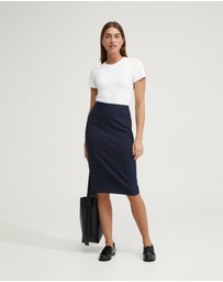 Oxford - Peggy Wool Stretch Suit Skirt
