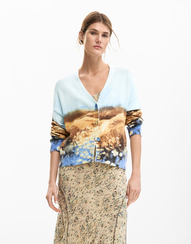 Desigual - Landscape cardigan sweater