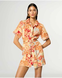 Winona - Solene Button Up Short Dress