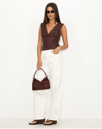 Dazie - Into You Polka Dot Off Shoulder Top