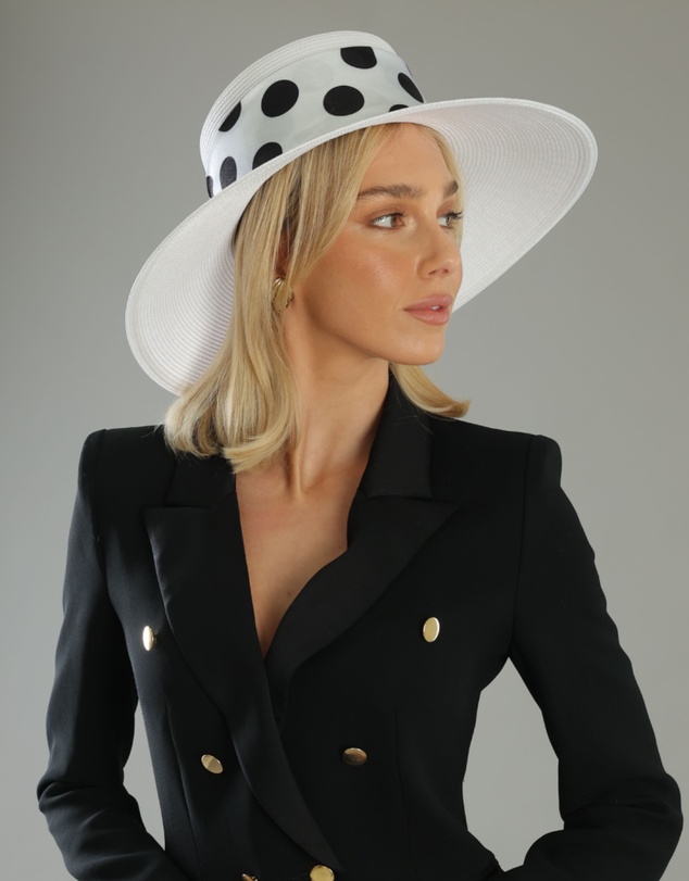 Morgan & Taylor - Francesca Racewear Droop Hat in White