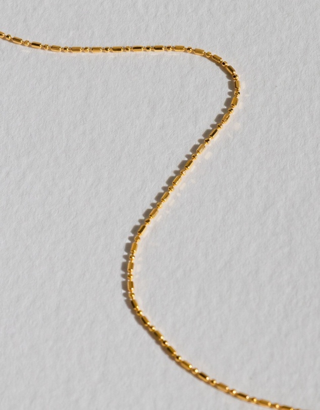 SAINT VALENTINE - Dash Dot Chain Necklace - Gold