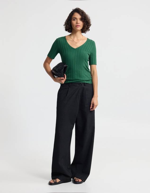 Oxford - Lucy Rib V-Neck Knit