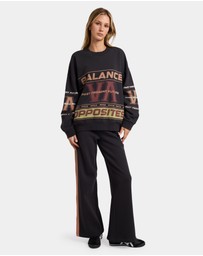 RVCA - Womens Puck It Pover Crew Neck