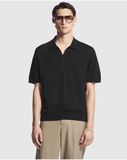 COS - Knitted Linen Polo Shirt