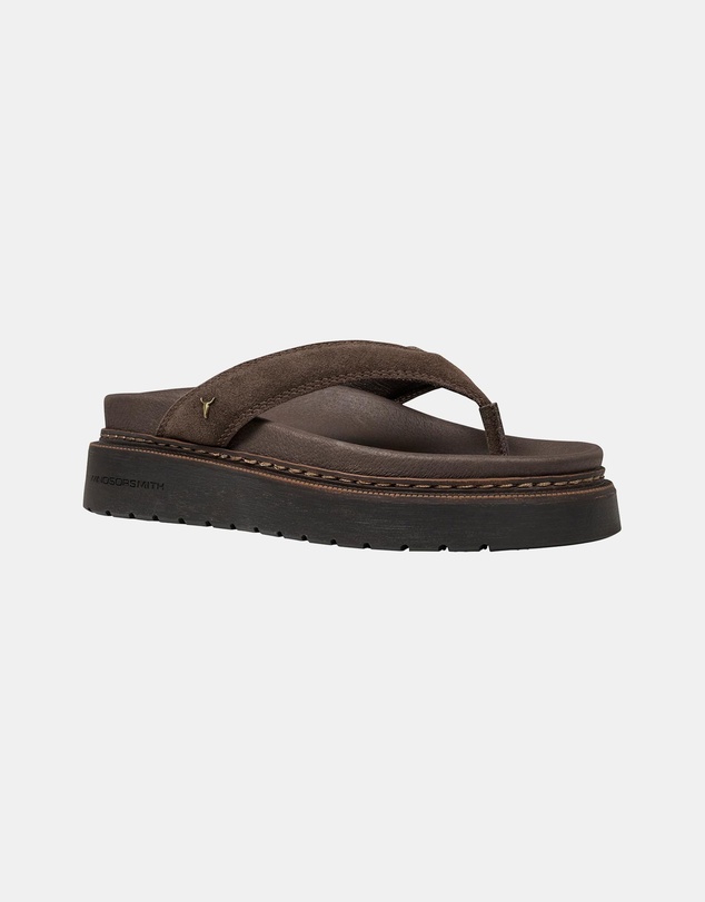Windsor Smith - Checked Dark Choc Suede