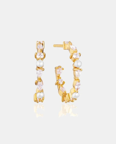 Sif Jakobs - Adria Creolo Medio Earrings Gold
